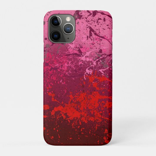 Raspberry Flurry: Abstract spatter art Case-Mate iPhoneケース (裏)