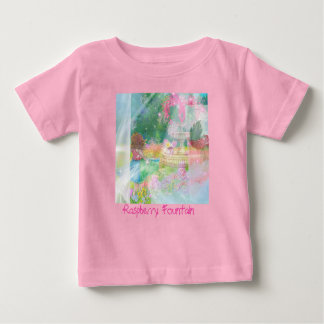 Raspberry Fountain Baby Tshirt ベビーTシャツ