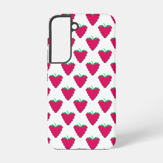 Raspberry Fruit Berry Pink Pattern Samsung Galaxyケース (裏面)