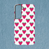 Raspberry Fruit Berry Pink Pattern Samsung Galaxyケース