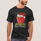 Raspberry Fruit Lover Matching Santa Hat Raspberry Tシャツ (正面)
