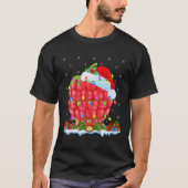 Raspberry Fruit Lover Matching Santa Hat Raspberry Tシャツ (正面)