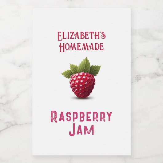 Raspberry Jam フードラベル (シングルラベル)