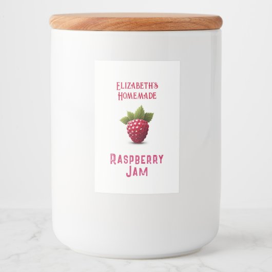 Raspberry Jam フードラベル (正面)