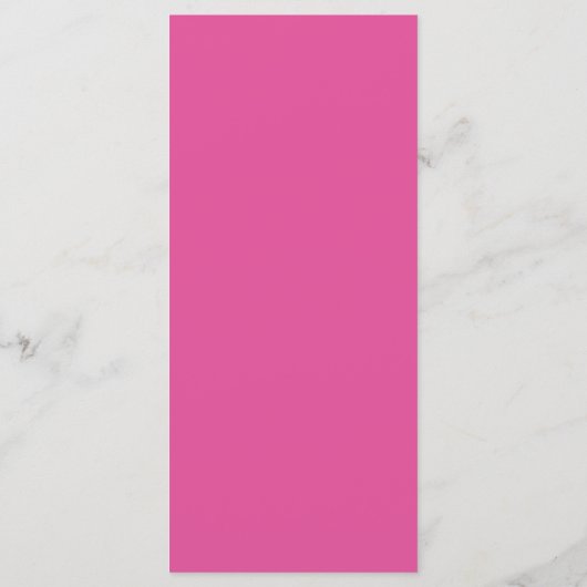 Raspberry Pink And White Menu Card メニュー (裏面)