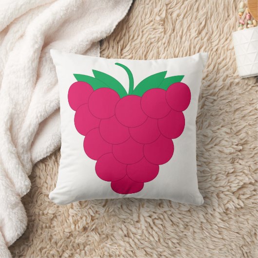 Raspberry Pink Fruit Berry  クッション (ブランケット)
