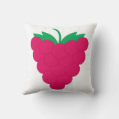 Raspberry Pink Fruit Berry  クッション (裏面)