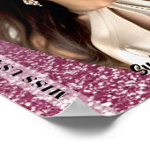 Raspberry Sparkle Custom Pageant Poster Print ポスター (角)