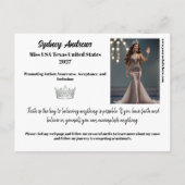 Raspberry Sparkle  Pageant Promo Photo Postcard ポストカード (裏面)