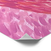 Raspberry the Flamingo - by Just Dahl Poster ポスター (角)