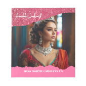 Raspberry Twist Crowning Pageant Custom Notepad ノートパッド (正面)