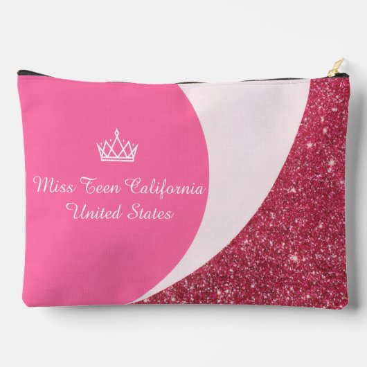 Raspberry Twist Custom Pageant Accessory Bag アクセサリーポーチ (裏面)