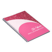 Raspberry Twist Custom Pageant Notebook Workbook ノートブック (右側)