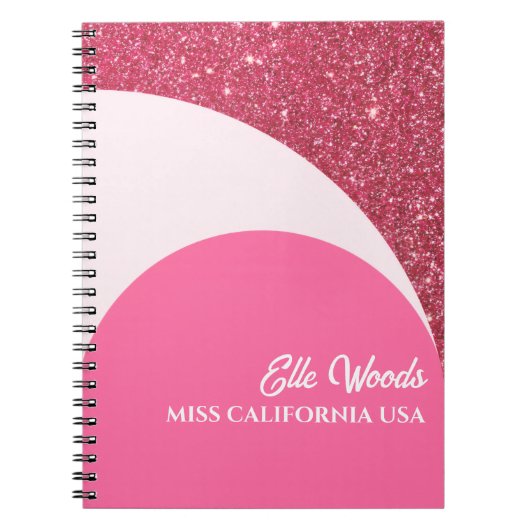 Raspberry Twist Custom Pageant Notebook Workbook ノートブック (正面)