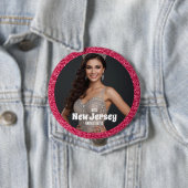 Raspberry Twist | Pageant Photo Button Pin 缶バッジ (インサイチュ)
