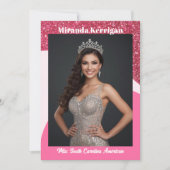 Raspberry Twist Pageant Titleholder Autograph Card 招待状 (正面)