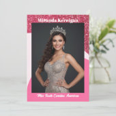 Raspberry Twist Pageant Titleholder Autograph Card 招待状 (スタンド正面)