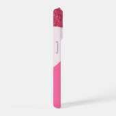 Raspberry Twist Personalized Sparkle Phone Case iPhoneケース (右側面)