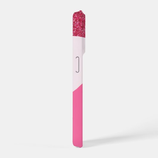 Raspberry Twist Personalized Sparkle Phone Case iPhoneケース (右側面)