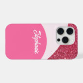 Raspberry Twist Personalized Sparkle Phone Case iPhoneケース (裏面横)