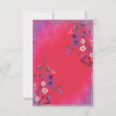 Raspberry Wildflower - RSVP card vertical (裏面)