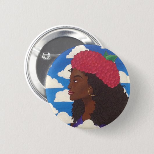 Raspbuttonのベレー帽 缶バッジ (正面&裏面)