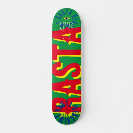 RASTA BRAZIL 7 3/4" スケートボードデッキ (正面)
