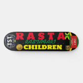 RASTA CHILDREN JMT ジャマイカ 8 1/4" スケートボードデッキ (横)