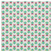Rasta Island Colors Tribal Turtle Floral ファブリック (見本)
