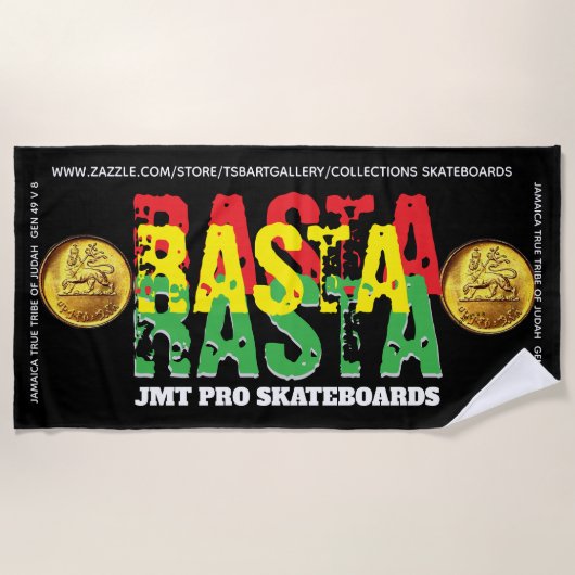 RASTA. JMT ビーチタオル (正面)