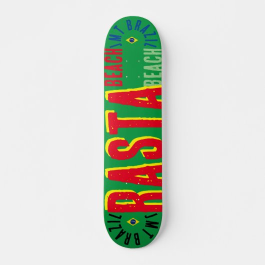 RASTA JMT BRAZIL 7 3/4" スケートボードデッキ (正面)