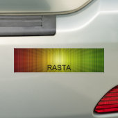Rasta_Line_Background_by_TheDeviant426のラスタ バンパーステッカー (車上)