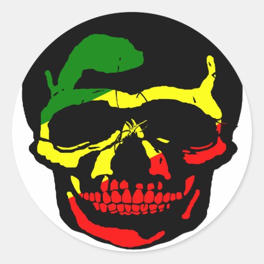 RASTA LOOCKY ラウンドシール (正面)