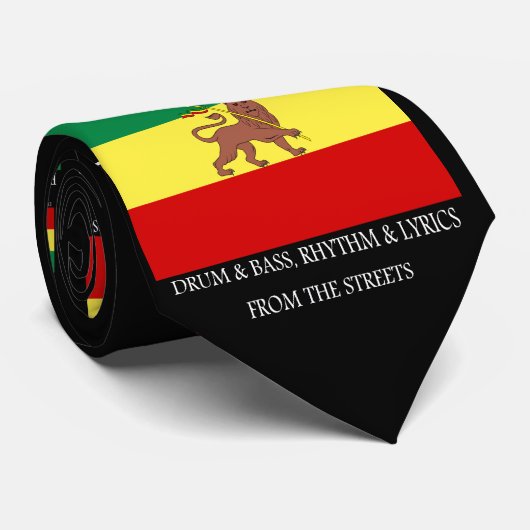 Rasta , Roots Music Ethiopia Flag Lion of Judah ネクタイ (ロール)