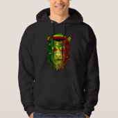 Rasta Scottish Highland Cow  Scottish Stoner Cow パーカ (正面)