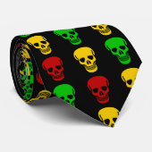 Rasta Skulls ネクタイ (ロール)