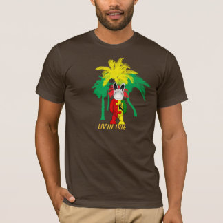 rastabuninthetropics、Liv'in Irie Tシャツ