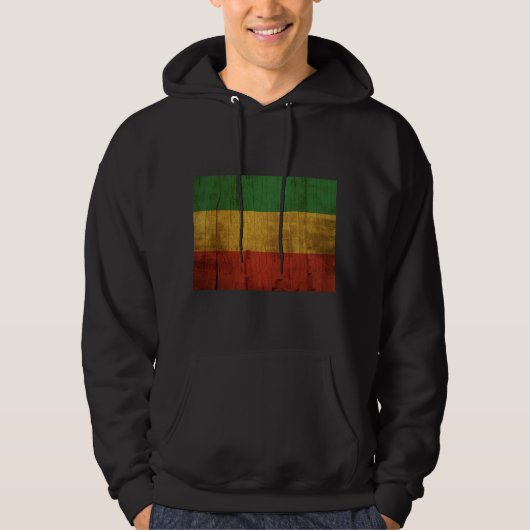 Rastafara Flag - Jah Rastafari Rasta Queen Hoodie パーカ (正面)