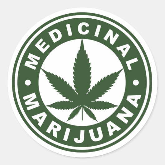 Rastafara Medicinal Livity - Jah Rastafari Sticker ラウンドシール (正面)