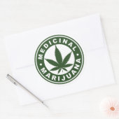 Rastafara Medicinal Livity - Jah Rastafari Sticker ラウンドシール (封筒)