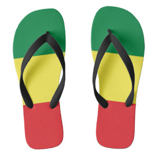Rastafara Power - Rasta - Reggae Flip Flops ビーチサンダル