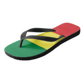 Rastafara Power - Rasta - Reggae Flip Flops ビーチサンダル (アングル)