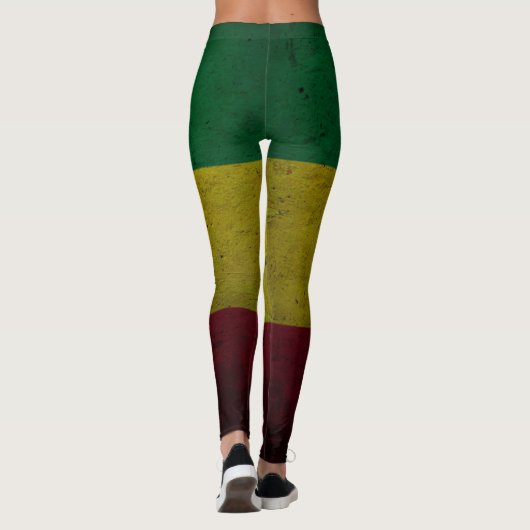 Rastafara Power - Rasta Yoga - Reggae Leggins レギンス (裏面)