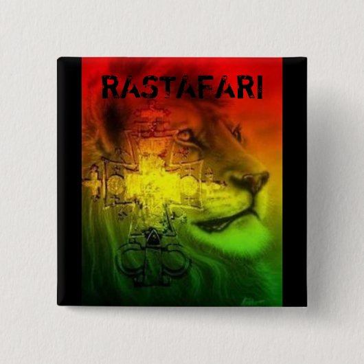 Rastafariのバッジ 缶バッジ (正面)
