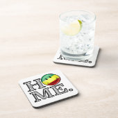 Rastafariのプライドの微笑の旗の引っ越し祝いパーティー コースター (右側)