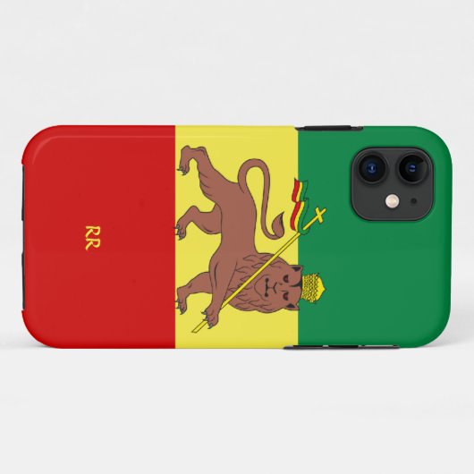 Rastafariのレゲエ音楽旗のiPhone 5の場合 Case-Mate iPhoneケース (裏面(横))
