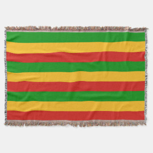 RASTAFARIの旗色 + あなたのアイディア スローブランケット