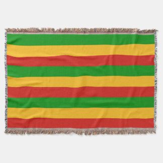 RASTAFARIの旗色 + あなたのアイディア スローブランケット