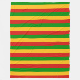 RASTAFARIの旗色 + あなたのアイディア フリースブランケット