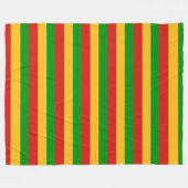 RASTAFARIの旗色 + あなたのアイディア フリースブランケット (正面(横))